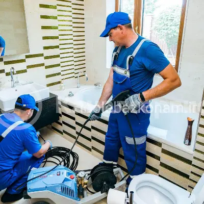 رفع گرفتگی لوله فاضلاب حمام اسپزخانه